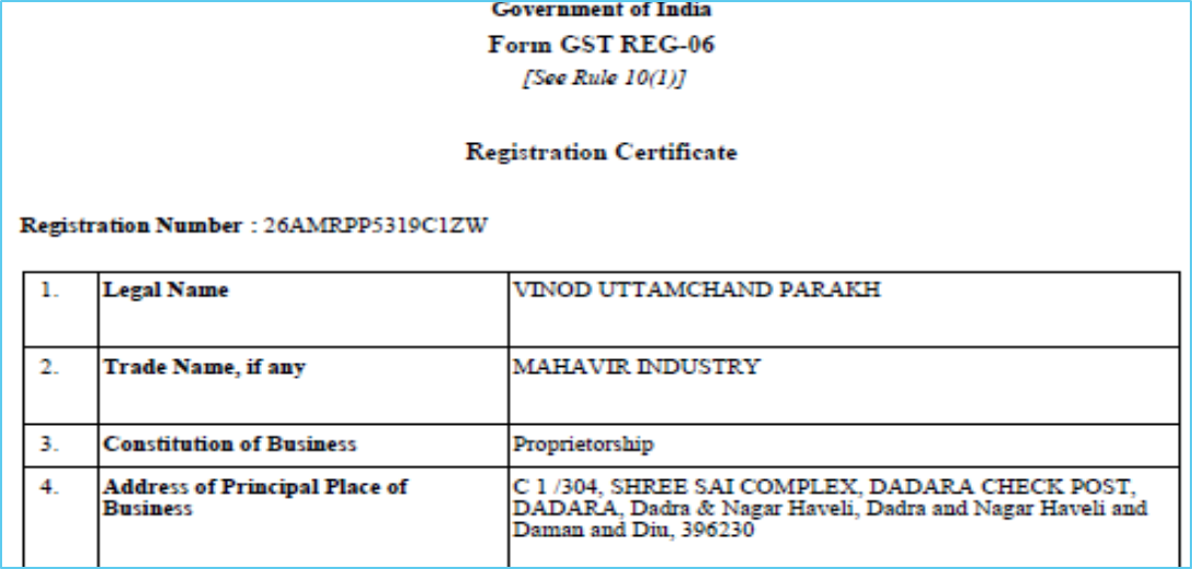 Safety Certificate